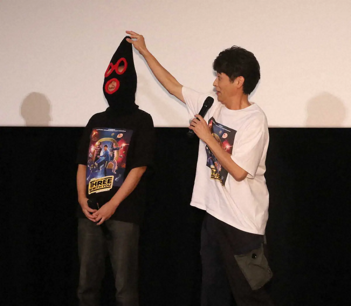 【画像・写真】覆面の男は櫻井翔！「THE3名様Ω」にサプライズビデオメッセージ　岡田義徳は台風でリモート出演