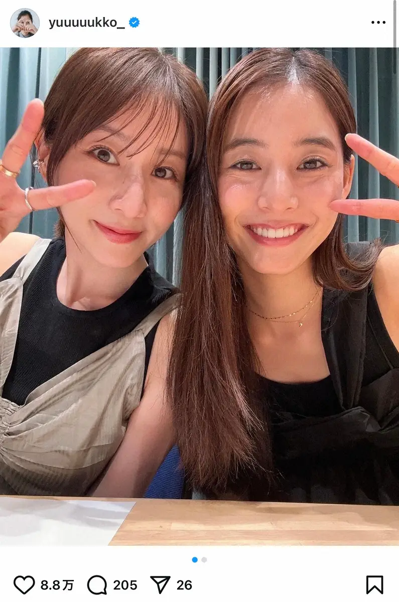 【画像・写真】新木優子、人気女性芸能人と“どアップ2ショット”「仲良しのお二人」「ずーと待ってました」と反響
