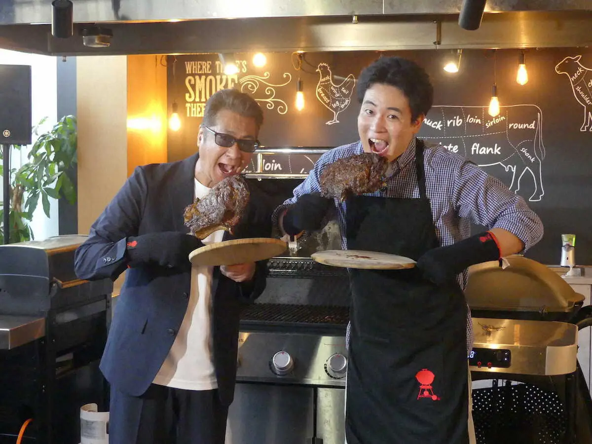 【画像・写真】木村徹二　「イイニクの日」コンサートに向けて“イイ肉”焼いてパワーアップ！　叔父・山川豊も駆けつける