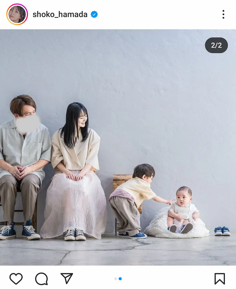 【画像・写真】浜田翔子　第3子妊娠を報告「2歳児0歳児を子育てしながらのつわりは結構大変でした」　夫はカブキン