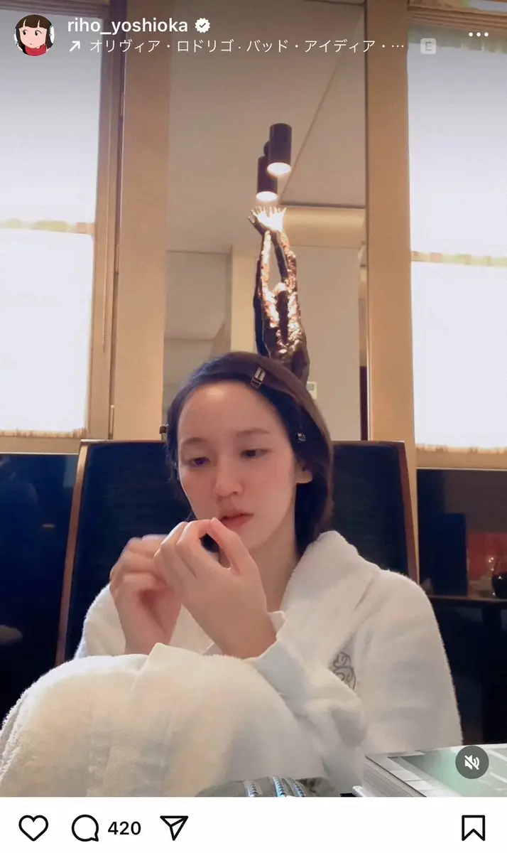 【画像・写真】吉岡里帆　すっぴんから貴重なメークシーンにファン釘づけ「可愛いからクールな姿に」大変身！「眼福です」