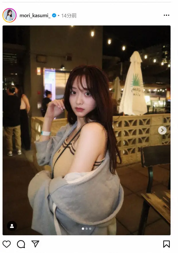 【画像・写真】森香澄　大胆肩出しショット披露に「セクシー！」「鬼可愛い」「めちゃ色っぽい」の声殺到