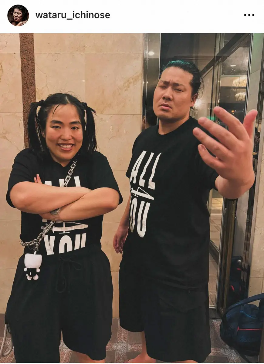 【画像・写真】一ノ瀬ワタル　ゆりやんと「ダンプ松本&猿桜」2ショットにフォロワー歓喜「激アツコンビ」