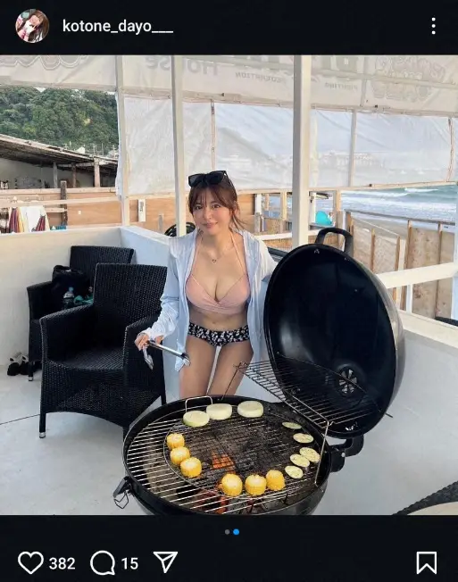 【画像・写真】デカ盛りレースクイーン・水瀬琴音　“夏の思い出”ショット公開に「最高だぜ～」「素晴らしい」