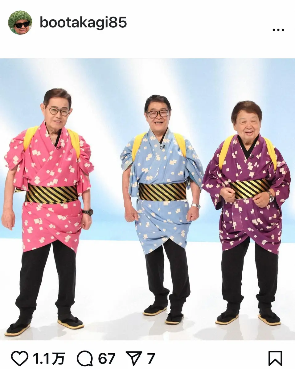 【画像・写真】高木ブー　仲本工事さん三回忌に「ギブスが取れてから、加トちゃんとゆっくり仲本に会いにいこうと」
