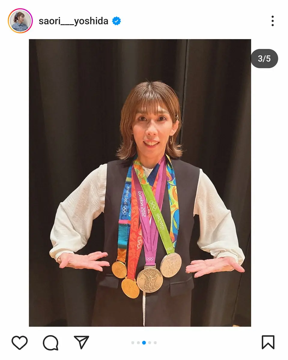 【画像・写真】吉田沙保里さん「3人で合計7つの五輪メダル」メンバーでトークショー参加に「豪華」「凄い！」の声
