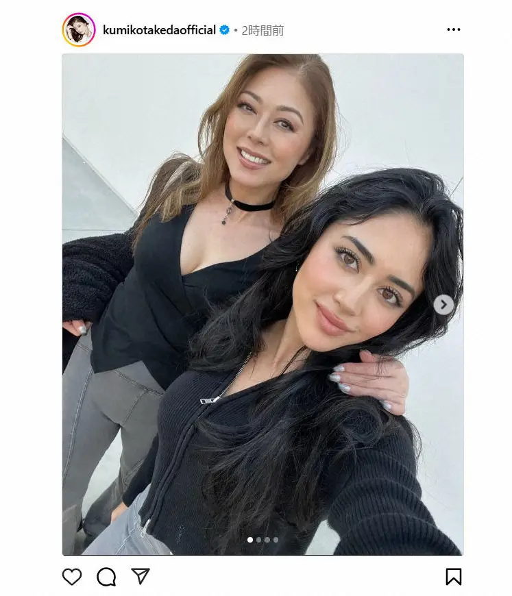 【画像・写真】武田久美子　愛娘との2ショットが「姉妹でしょうか？」「どんどん美しくなっていく」と話題
