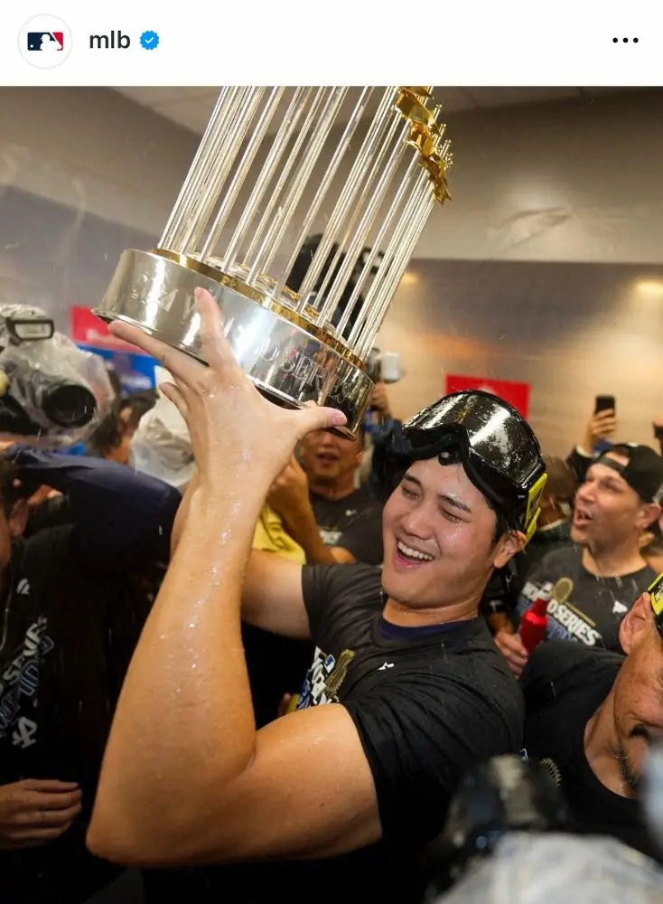 【画像・写真】デコピンも世界一！　MLB公式、粋な計らい　「好きすぎでしょw」「まるで主役」公式ヘッダーにも採用