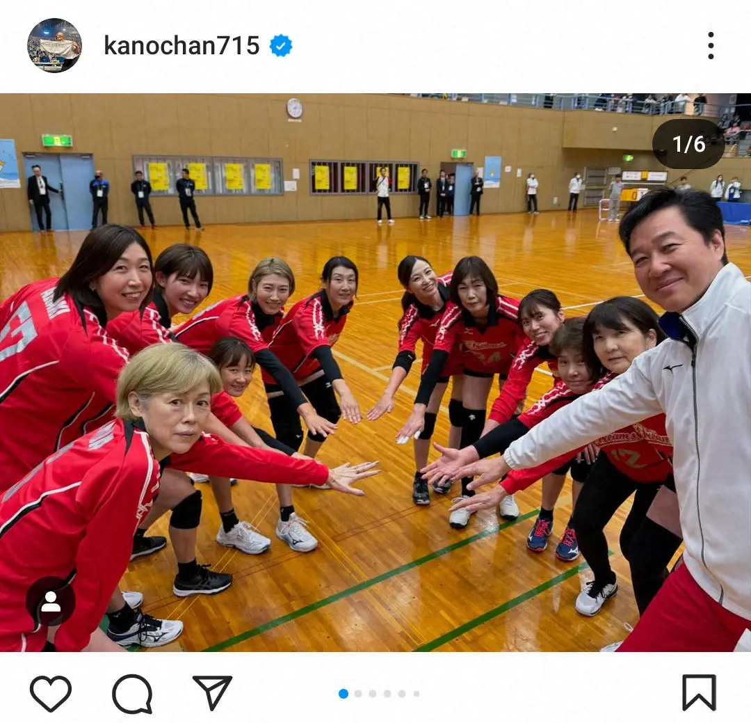 【画像・写真】「スーパーサイヤ人になっとる」バレー名選手集合ショットでファンが注目したのは…「お元気そうで安心」