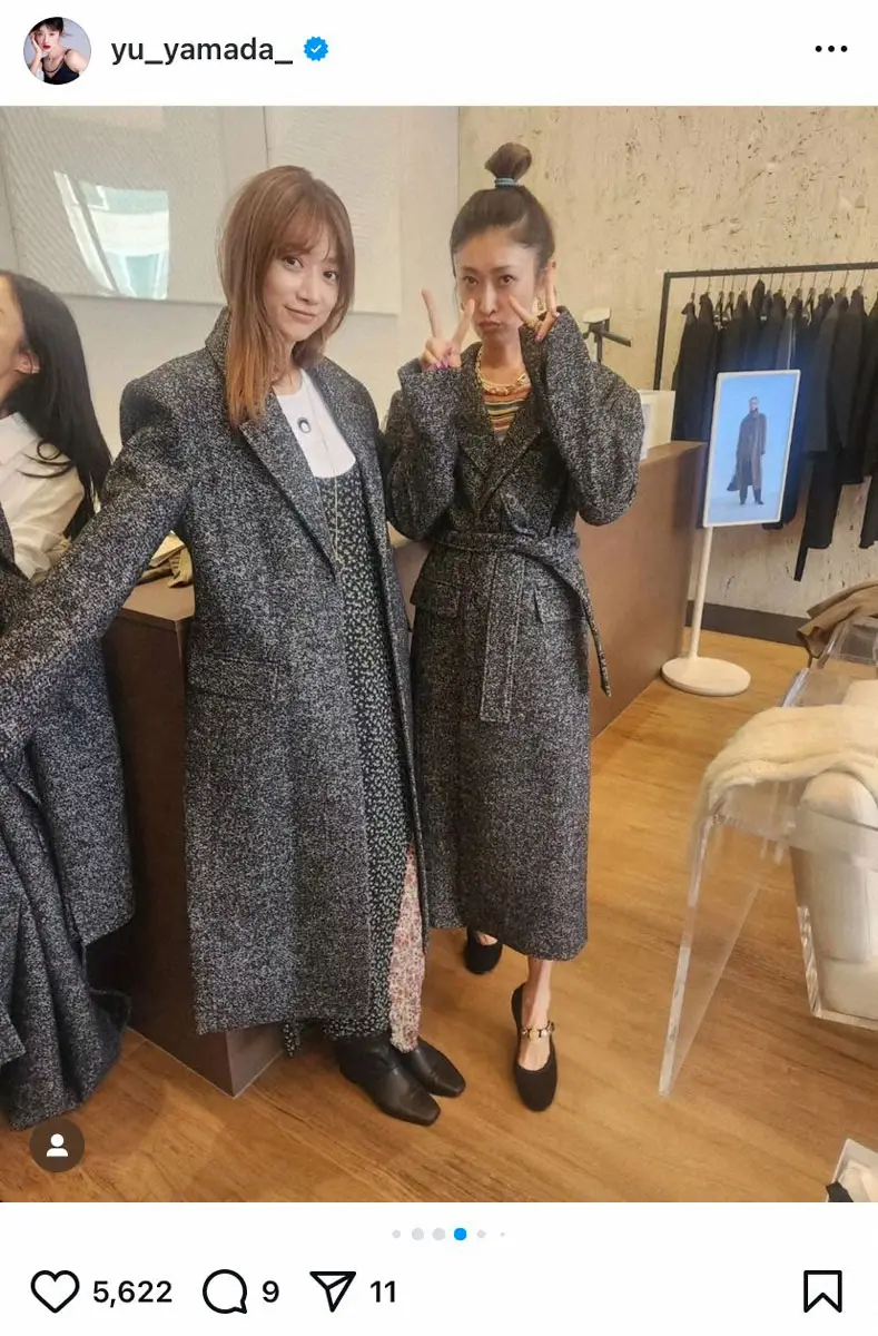 【画像・写真】山田優　初めて韓国の皮膚科へ「お肌ツルツルになってトーンアップ」仲良しモデルと“双子コーデ”も