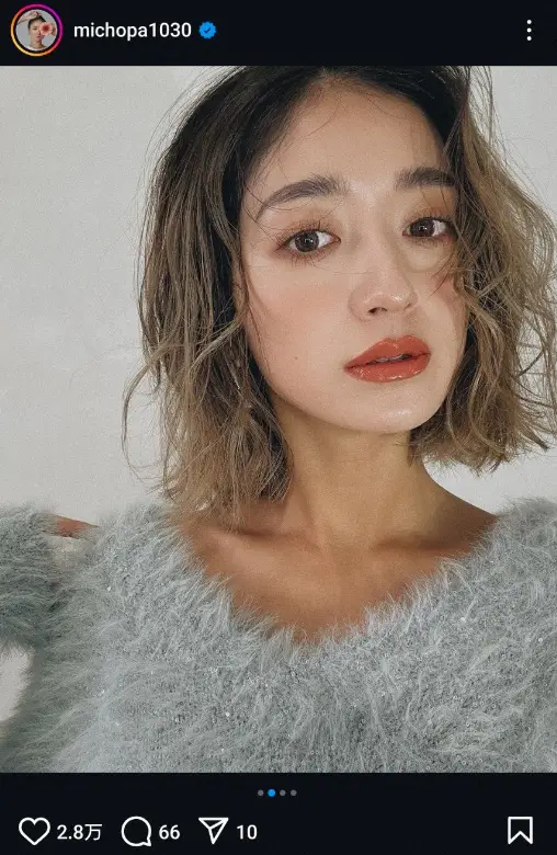 【画像・写真】みちょぱ　雰囲気ガラリ！バストアップショット公開に「普段と違った感じ」「トイプードルみたい」