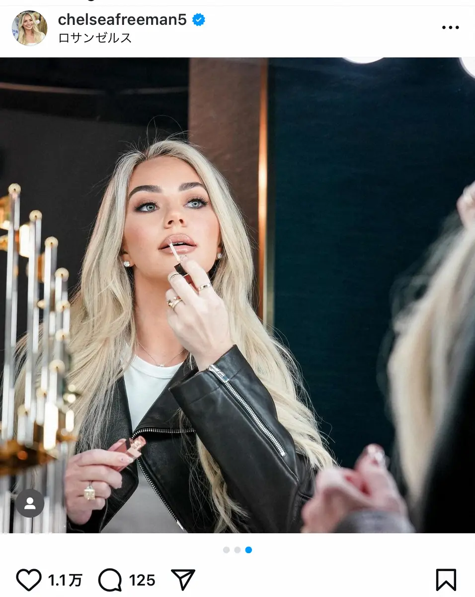 【画像・写真】ド軍フリーマンの元モデル妻　WSトロフィーと2ショット