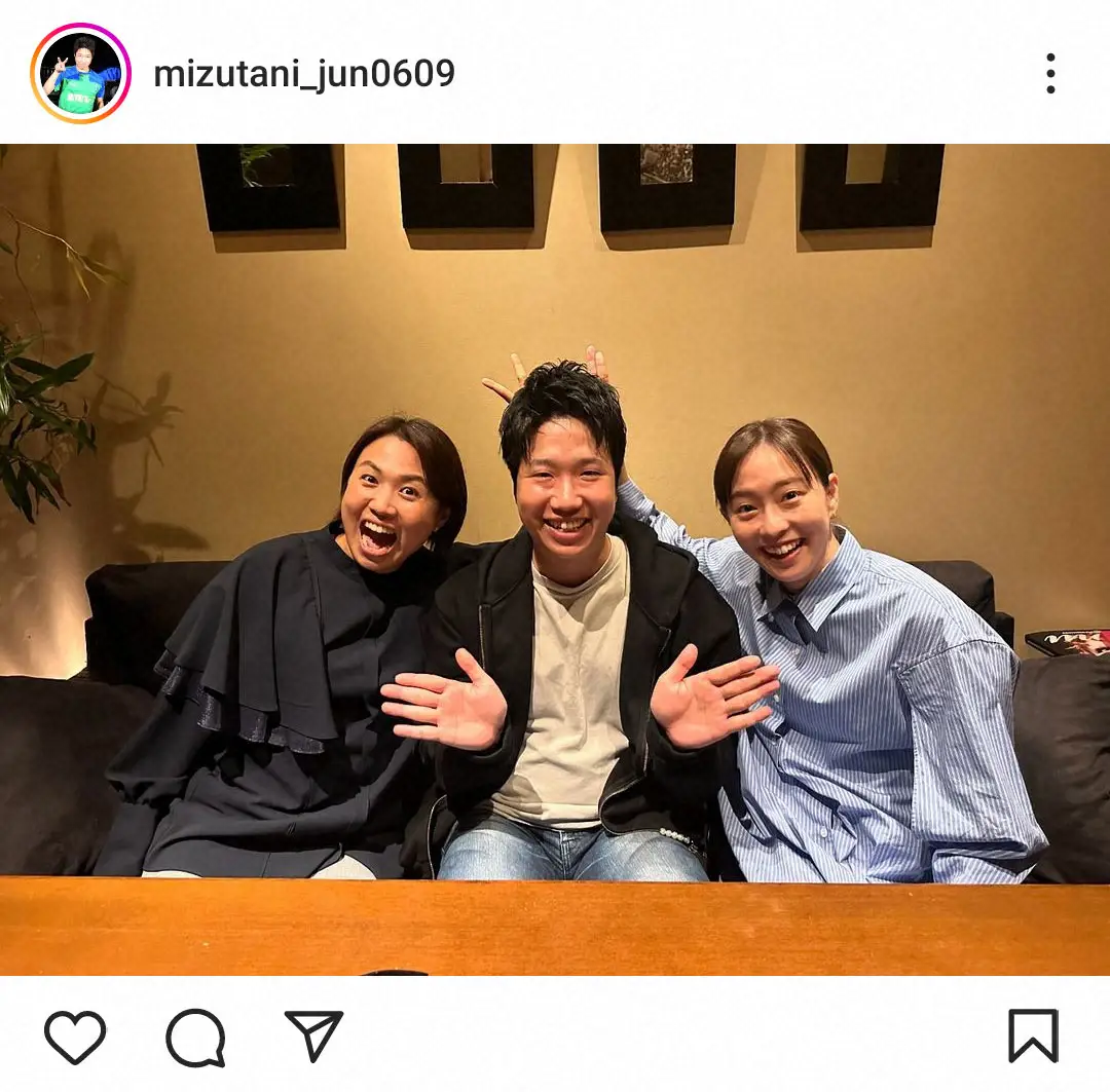 【画像・写真】水谷隼氏　卓球界レジェンド3人で食事会「5時間のうち4時間半しゃべってた」人物は…「話が止まらない」