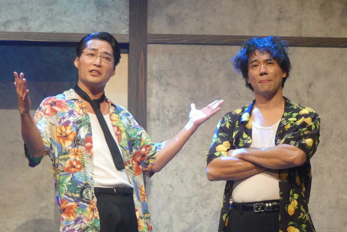 【画像・写真】舞台「丸裸刑事」のゲネプロを行った八木将康（左）、小澤雄太（撮影・塩野　遥寿）