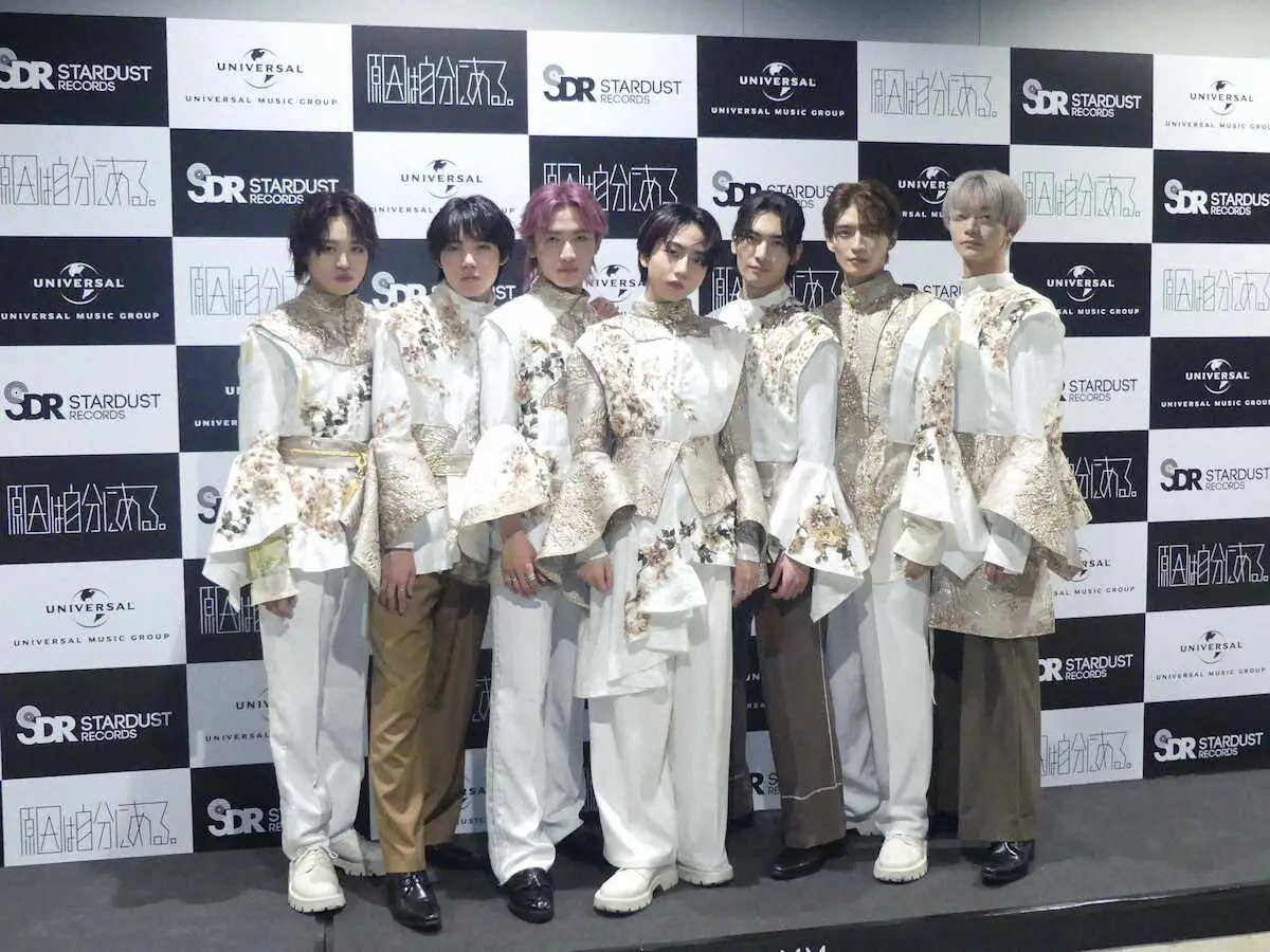 【画像・写真】ぴあアリーナMM公演を行った「原因は自分にある。」の（左から）大倉空人、小泉光咲、桜木雅哉、長野凌大、武藤潤、杢代和人、吉澤要人（撮影・高原俊太）