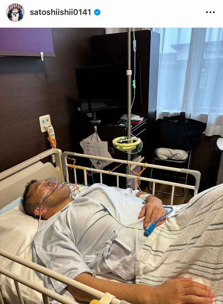 【画像・写真】「敗血症」公表　北京五輪柔道金・石井慧氏、再手術　病床の姿公開「すぐに現役復帰できると信じてる」