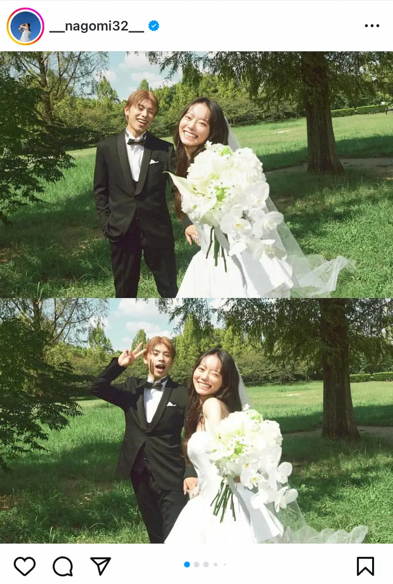 【画像・写真】なこなこカップル・なごみ　幸せいっぱいのウエディングフォト披露！　ファン祝福「どれも最高」「素敵」