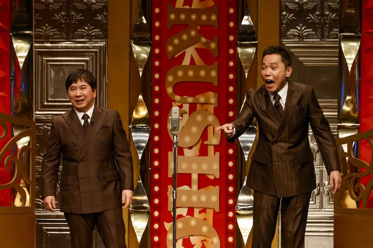 【画像・写真】爆笑問題、大谷を祝福　メジャー2年連続MVPに歓喜のネタ披露　20回目「ツーショット」初のライブ形式