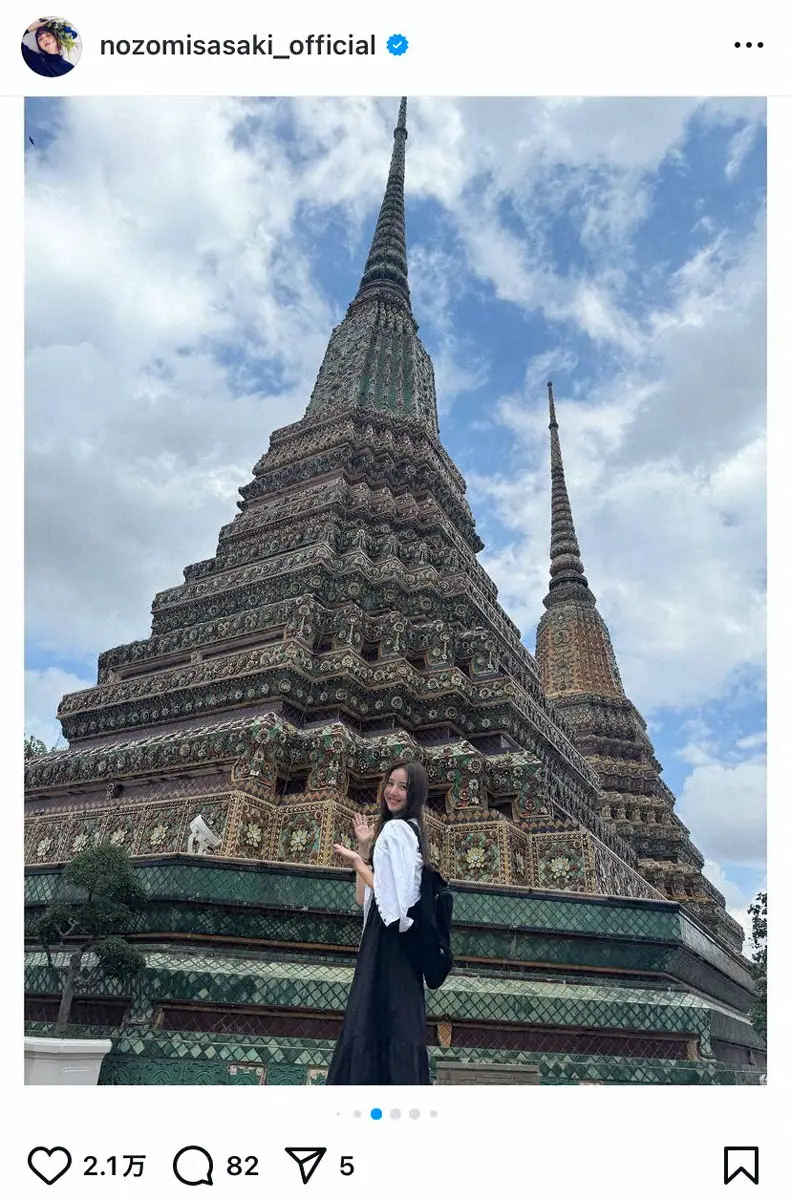 【画像・写真】佐々木希　異国感あふれるオフショット「とても楽しい撮影でした」ファン感嘆「スタイル抜群」「尊い写真」