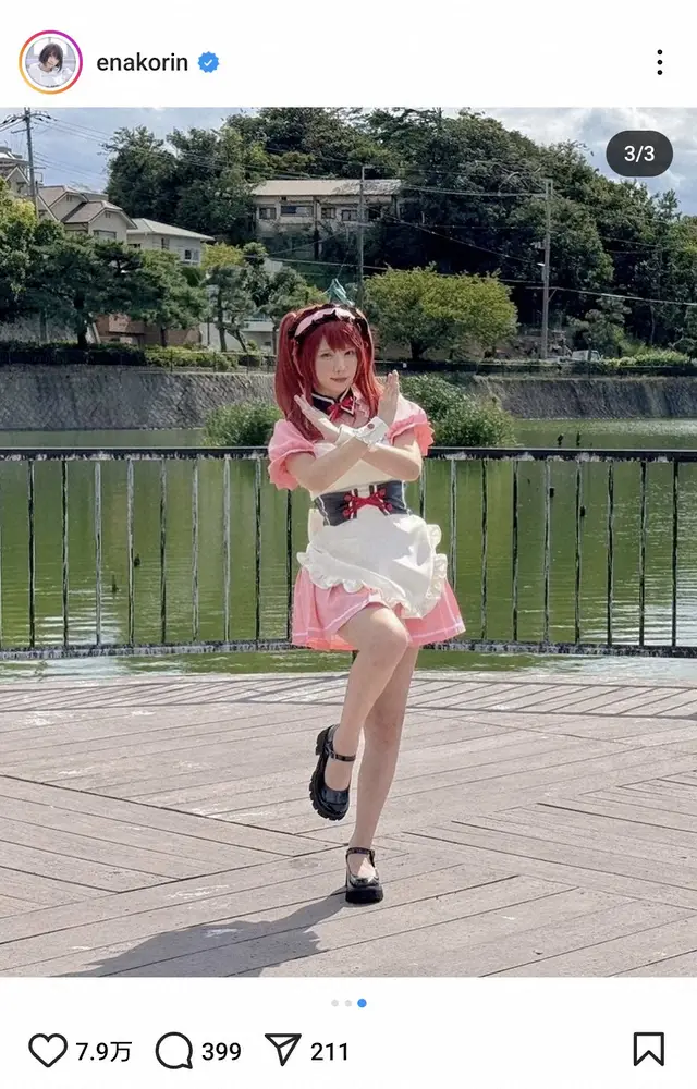 【画像・写真】えなこ　「コスプレっていう文化を知って」自身の原点となった人気アニメ作品　聖地巡礼し大興奮