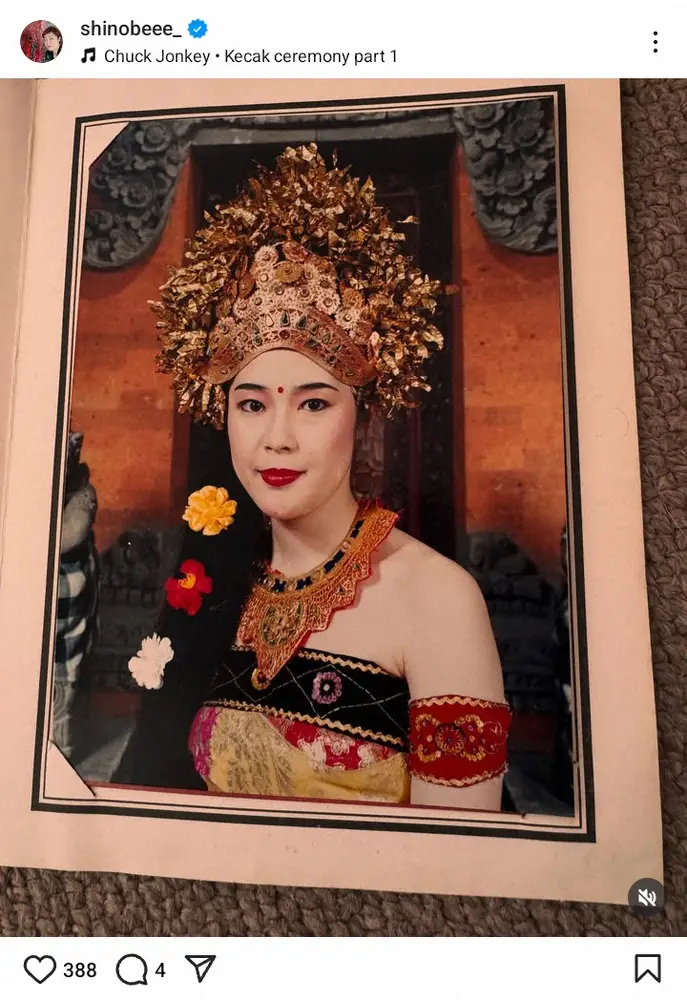 【画像・写真】寺島しのぶ「バリ行きたいなぁ」旅の思い出写真にファンびっくり「現地の人かと」「すごくお似合い」