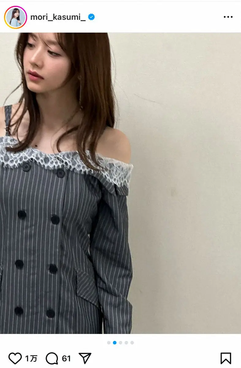 【画像・写真】森香澄　セクシーなオフショル衣装を大公開！ファンもん絶「色気」「色っぽい」「あざとい」「ナイス」の声