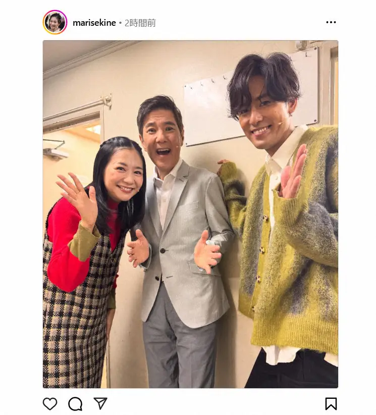 【画像・写真】関根麻里　父・関根勤、イケメン夫との仲良し3ショット披露　「ステキFamliy」「幸せな気分」の声