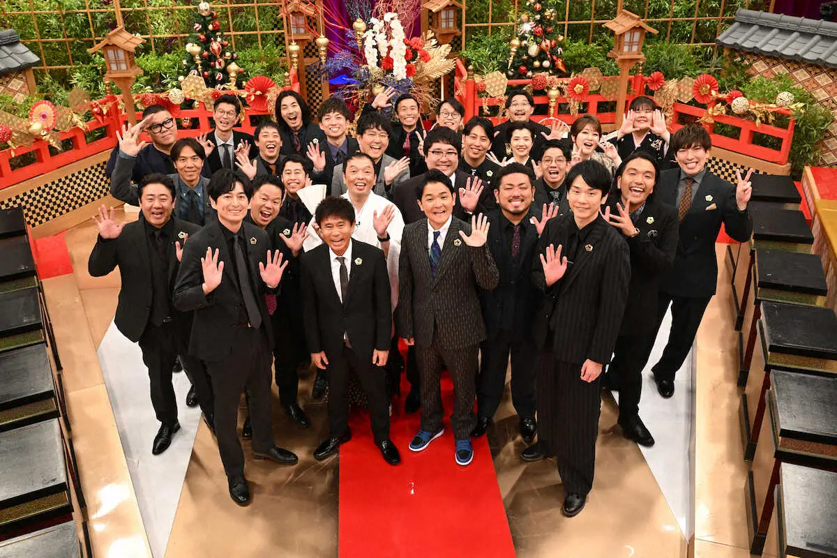 【画像・写真】浜田＆大吉＆濱家＋ノブ　豪華MC「ツッコミ芸人総会2024　大忘年会」27人集結　19日放送