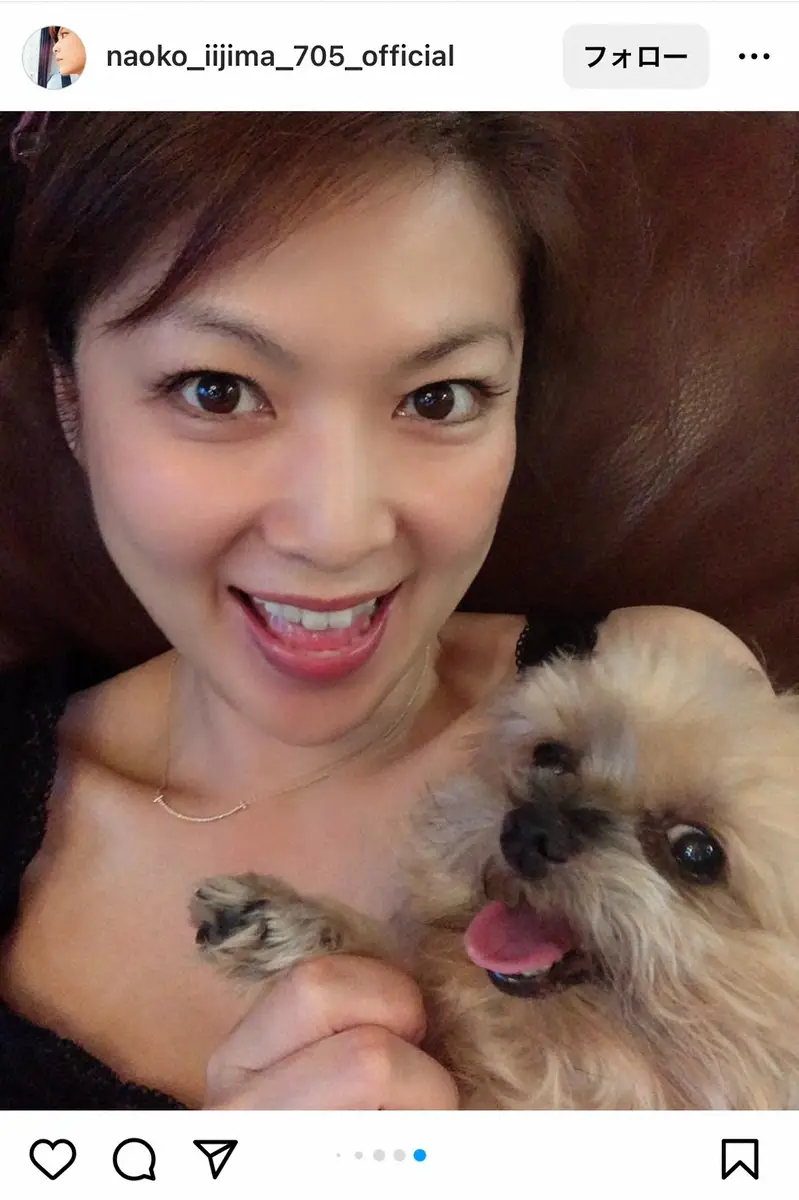 【画像・写真】飯島直子　愛犬・ももとの別れを報告　ありのままの思いつづる「ただただ癒しの存在…さみしくてかなしい」