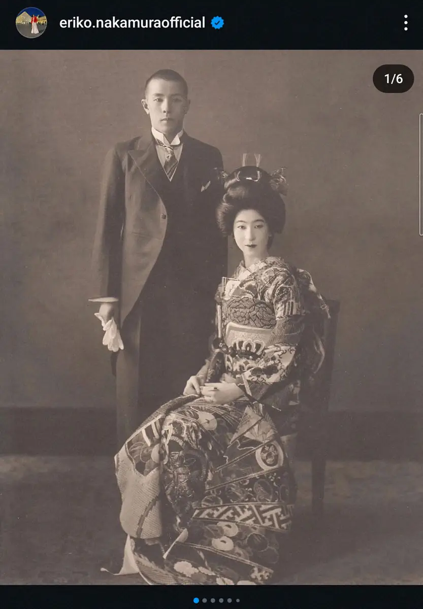 【画像・写真】中村江里子　華麗なる一族　3代にわたる結婚写真披露に「皆さま品がある」　実家は銀座の老舗楽器店　