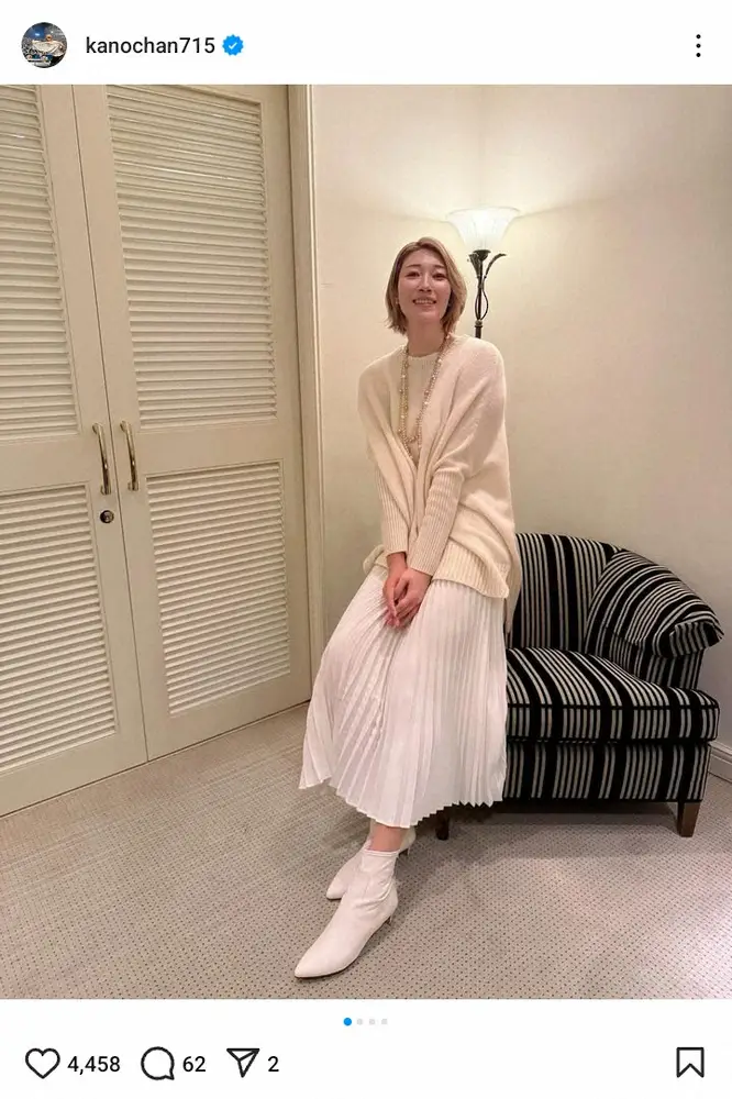 【画像・写真】狩野舞子さん　華やか“クリスマスメーク”&真っ白コーデにファンどっきり「待ってヤバい」「舞子姫」