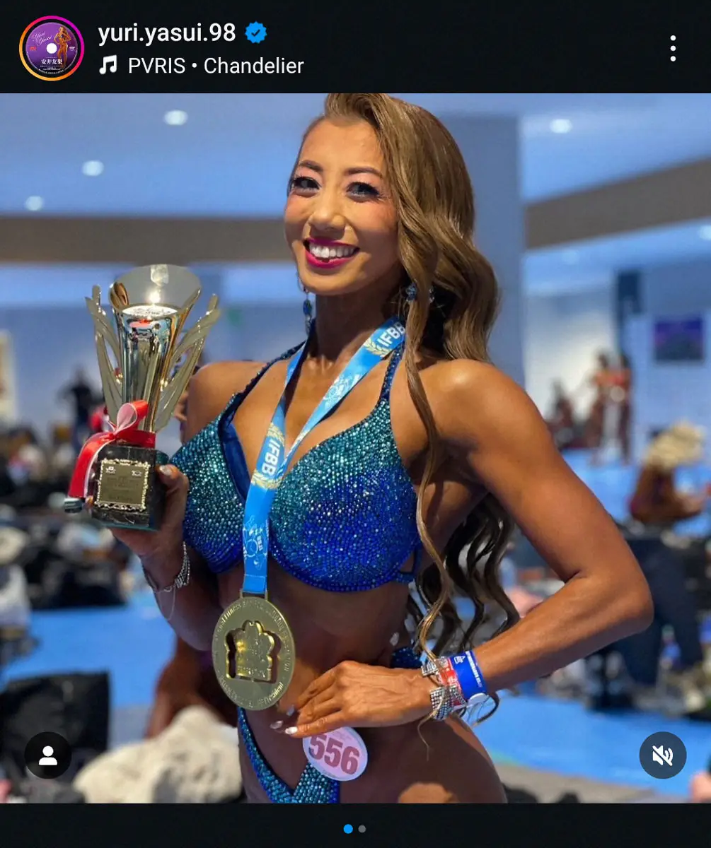 ビキニの女王・安井友梨 歓喜の世界一報告「世界と戦うにはあと100年