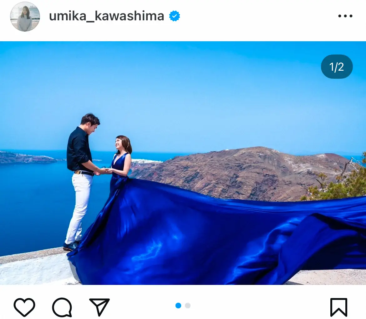 【画像・写真】川島海荷、結婚を発表　お相手は競泳・中村克　同い年のビッグカップル誕生「彼と支え合い、切磋琢磨を」