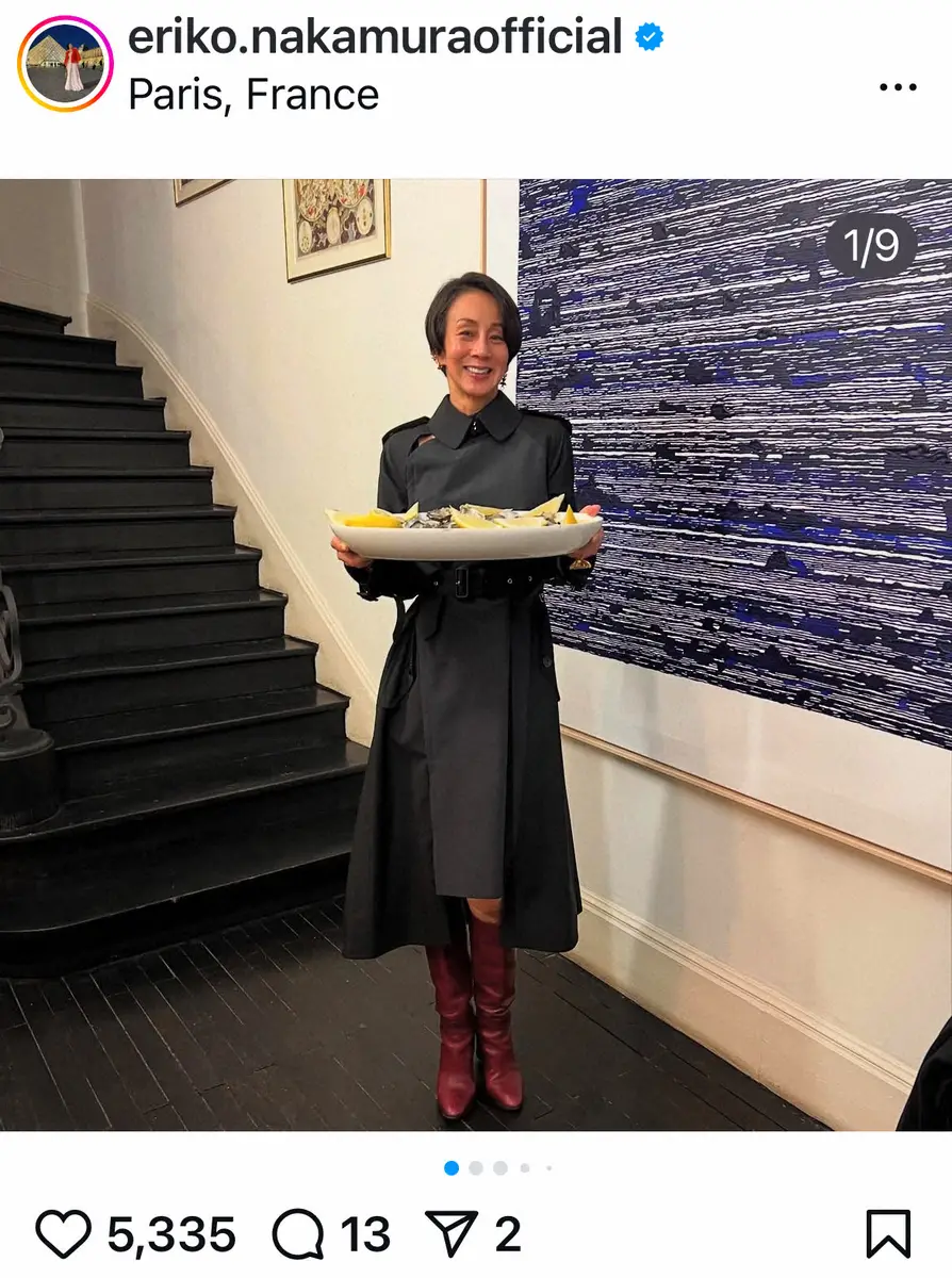 【画像・写真】中村江里子　フランス移住で大好物になった食べ物「昔なら絶対に食べたいと思わなかったのに」