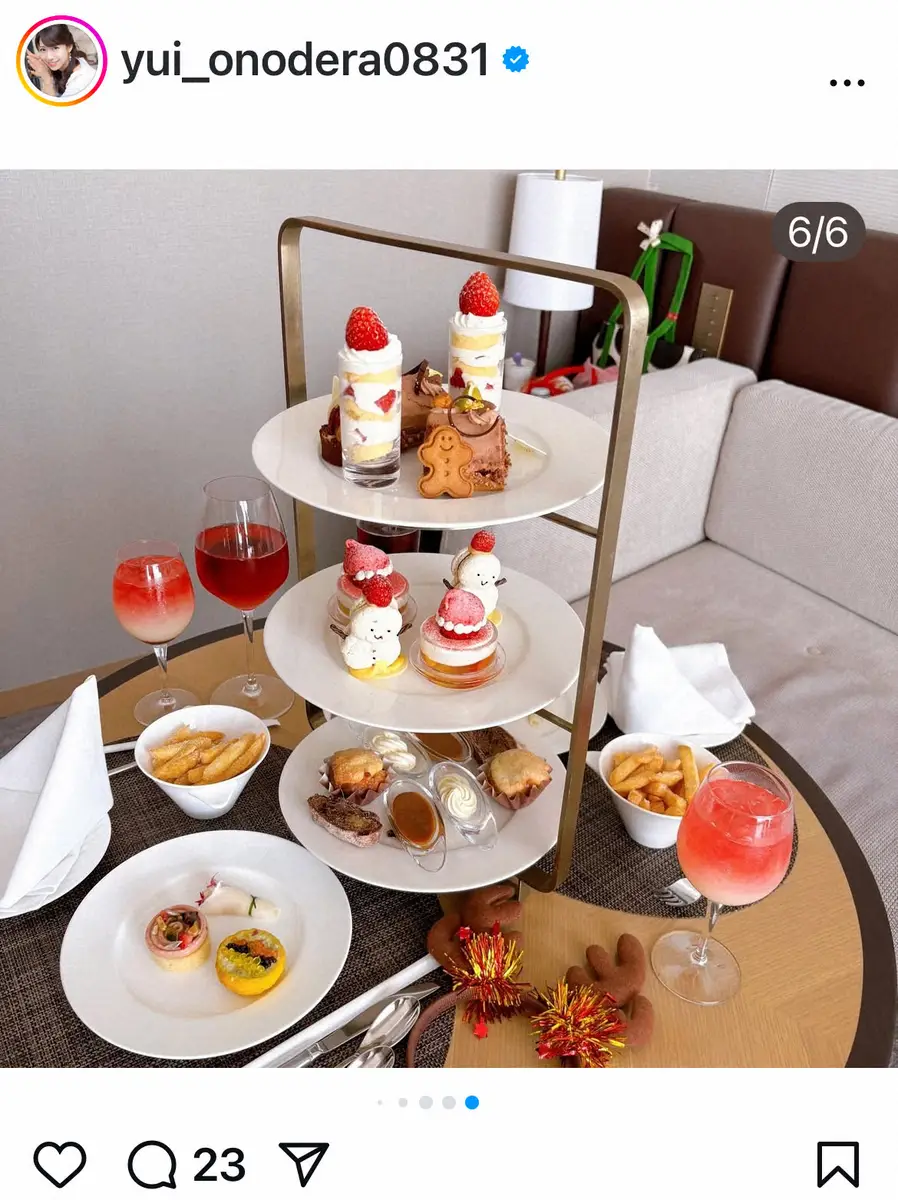 【画像・写真】33歳・人気フリーアナ　フジ永島アナら「同い年トリオ」でのクリパS「今年は永島家のプリンセスも」