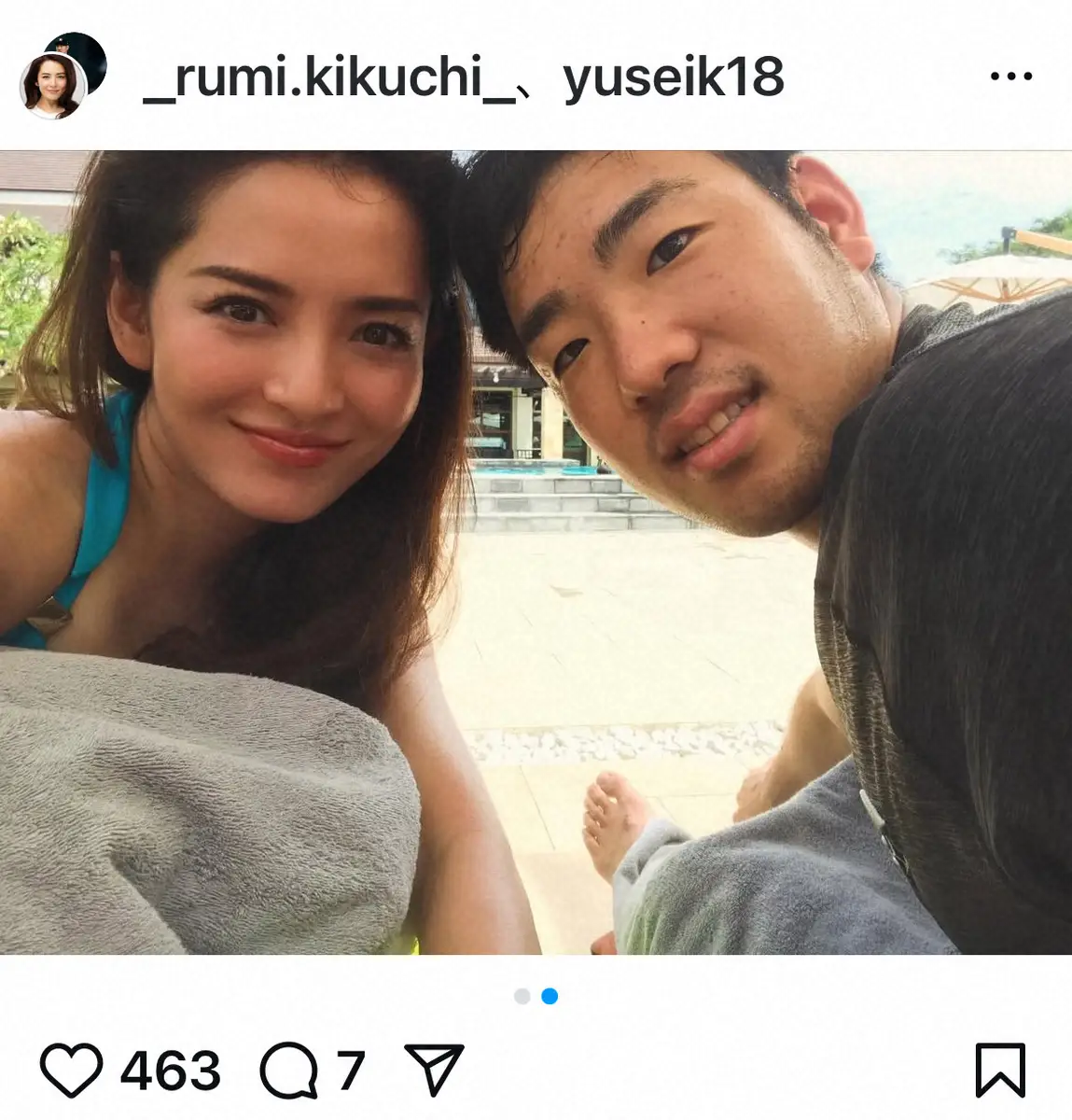 【画像・写真】菊池雄星の妻・深津瑠美　友人の結婚式で「家族でメキシコに」と報告　新婚当時の夫婦ショットも披露