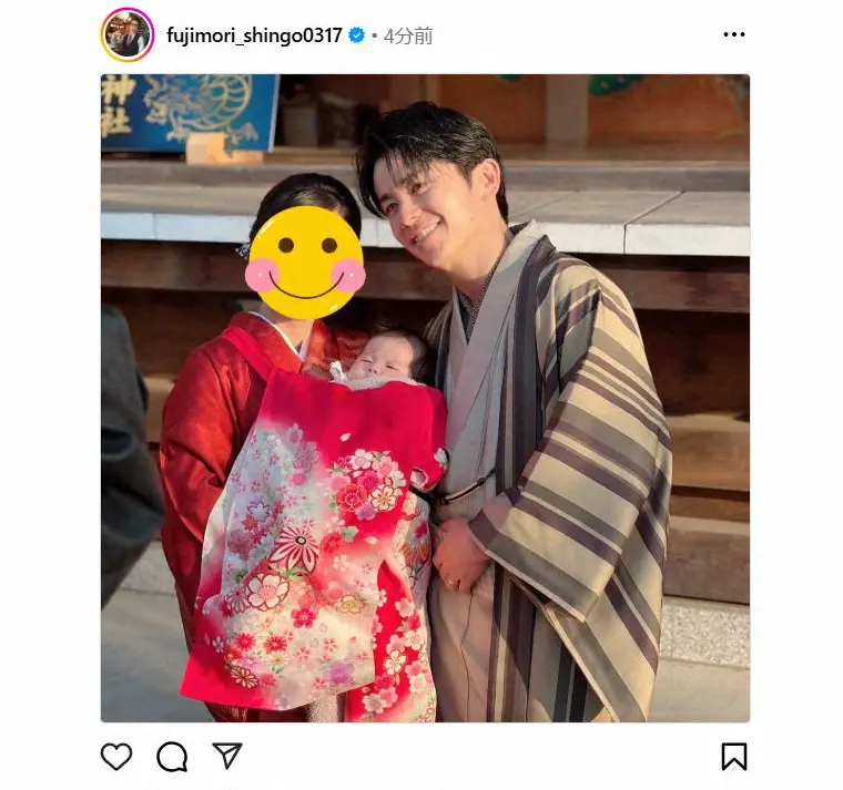 【画像・写真】オリラジ藤森「家族のために頑張る」新年の抱負つづる　妻、愛娘との家族写真も公開