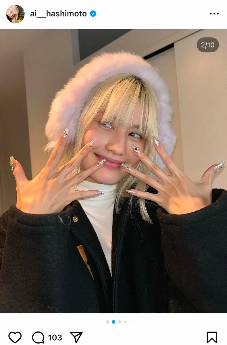 【画像・写真】橋本愛「あまりにかわいいお爪を見て」最新“金髪ギャル姿”でファン魅了「一瞬誰かと…」「激カワ」の声