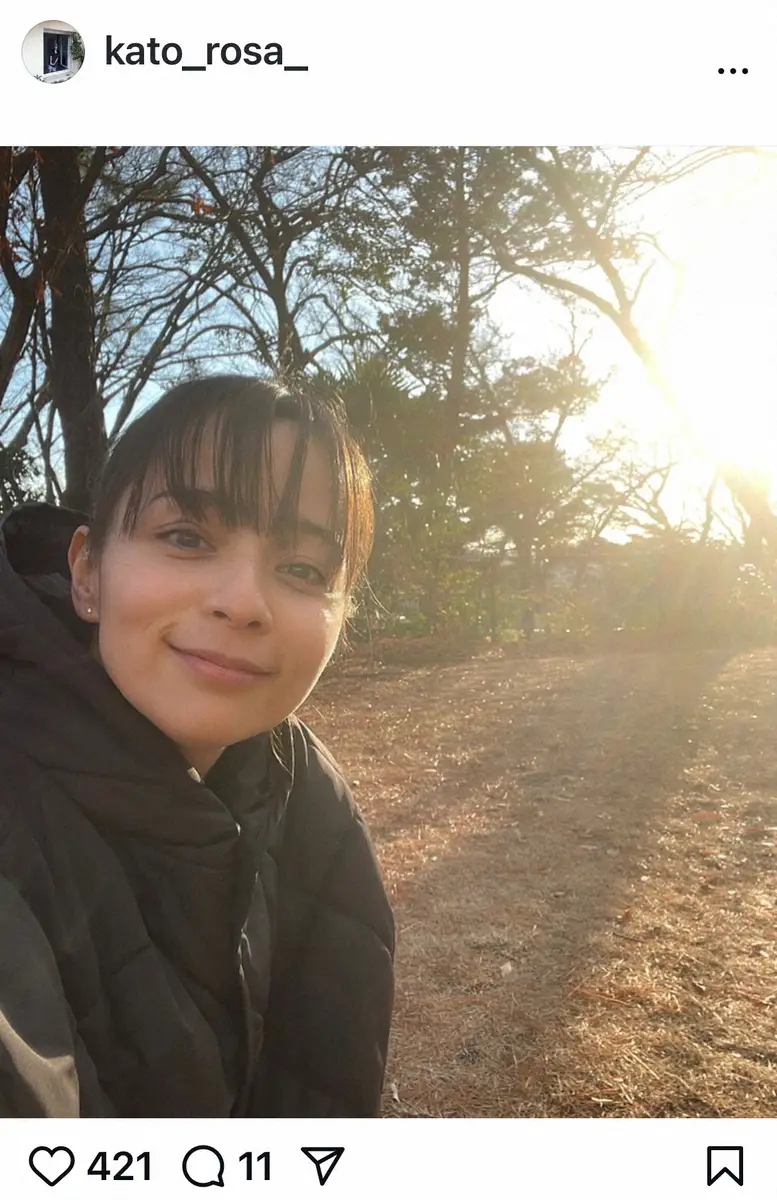 【画像・写真】加藤ローサ　「体調を崩しまくっていて、年を越した感覚なし」の新年スタート報告　夫は元サッカー日本代表