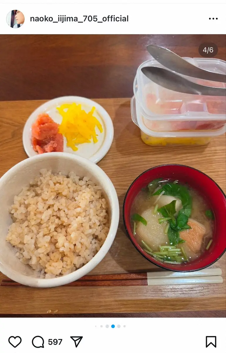 【画像・写真】飯島直子　冷蔵庫一掃の創意工夫！　正月の余りものを活用した朝食が「これまた美味しそう」と話題に