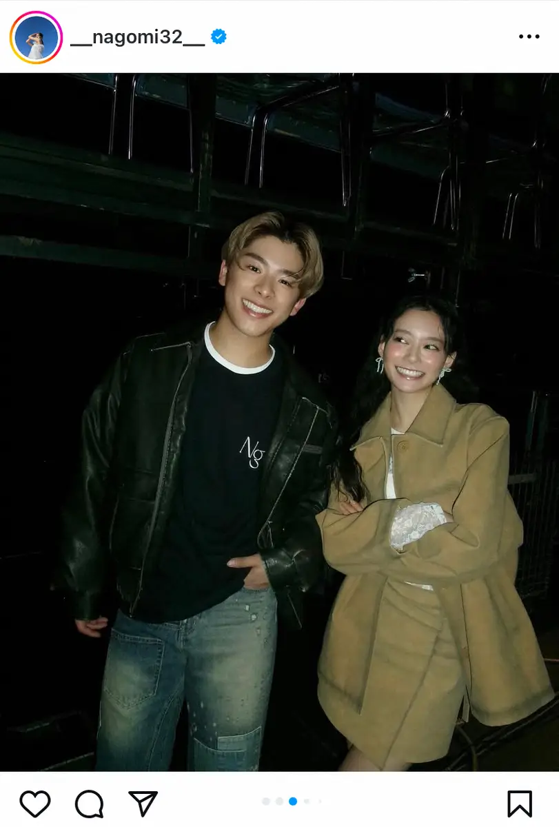 【画像・写真】なこなこカップル・なごみ　夫との仲良しツーショットに反響「夫婦で笑ってるの最高」「美男美女すぎる」