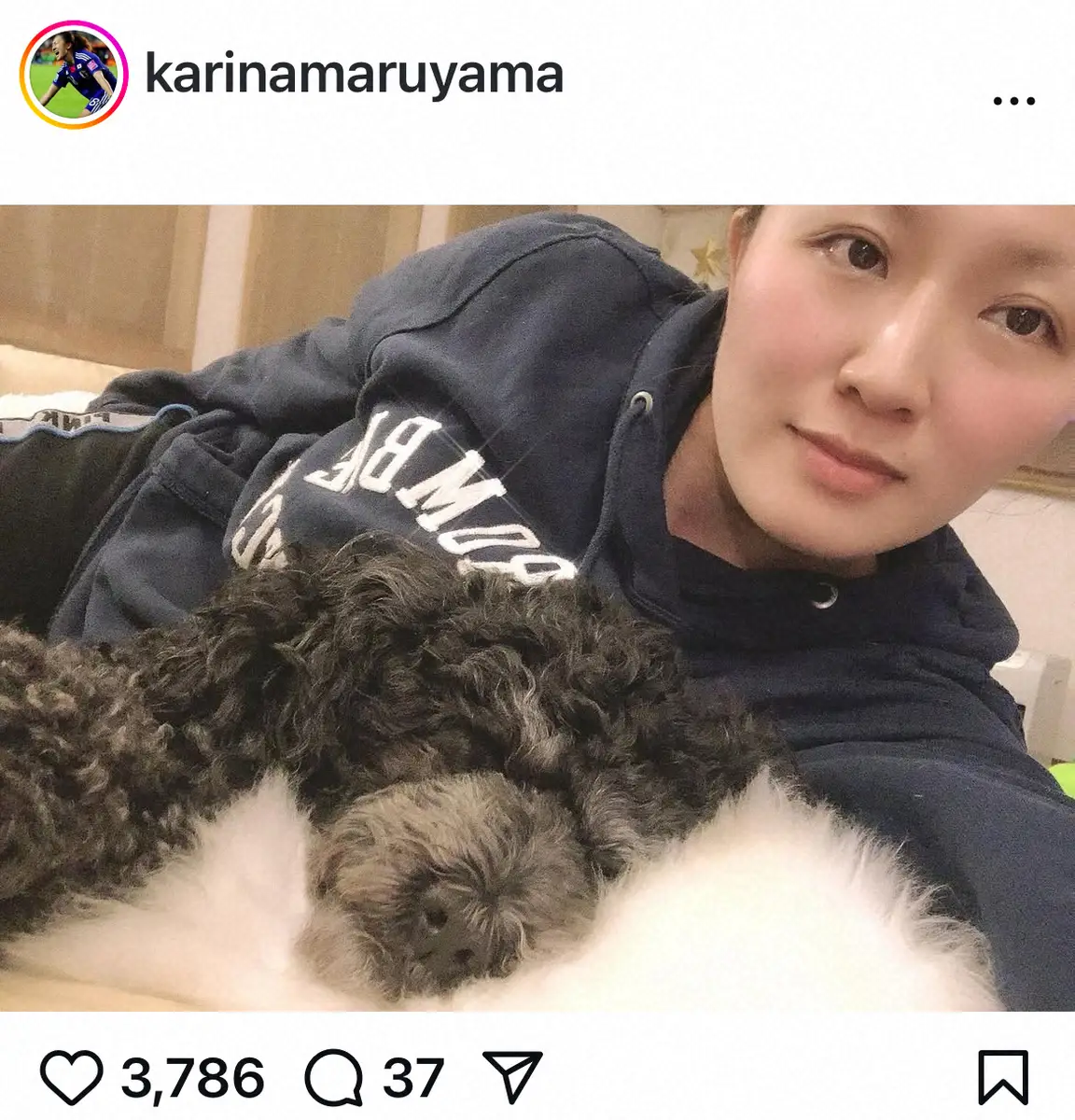 【画像・写真】丸山桂里奈　「すももが目が見えてない気がします」11歳・愛犬の異変を報告「流石におかしくて」病院予約