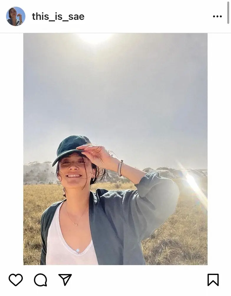 【画像・写真】一色紗英公式インスタグラム（＠this_is_sae）から