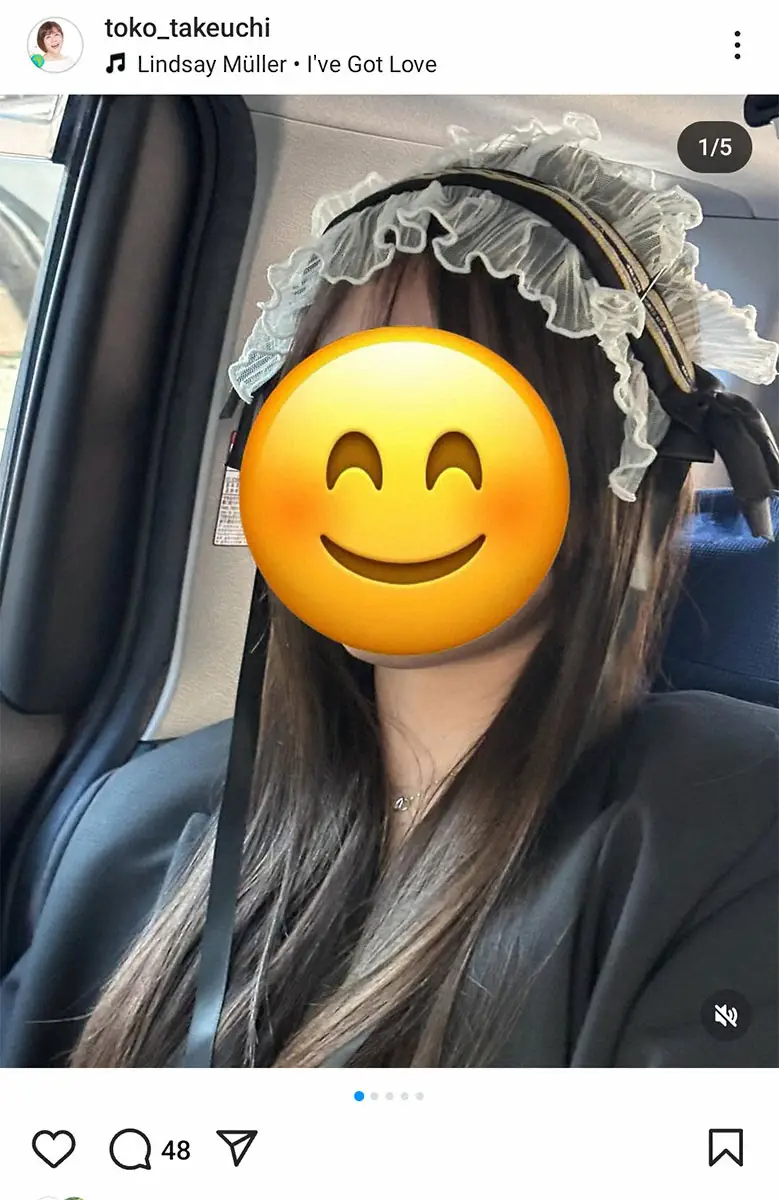 【画像・写真】武内陶子アナ公式インスタグラム（＠toko_takeuchi）から