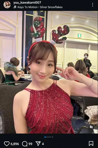 【画像・写真】“美熟女モデル”川上ゆう　ピンクニット姿の近影公開に「いつもながらお美しい」「仲良くなりたいです」