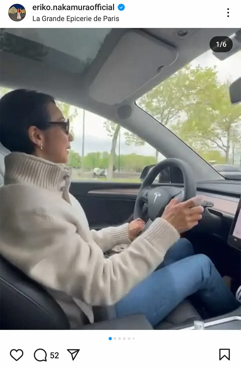 【画像・写真】中村江里子　驚きのパリ市内駐車料金明かす「高過ぎて、車移動を控えるように。車がかなり減った気がする」