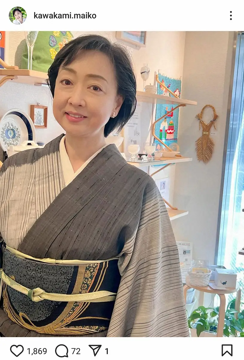 【画像・写真】大相撲観戦で話題の女優、超良席の理由告白「好楽師匠とご縁が…」　金八先生は「特別な方」