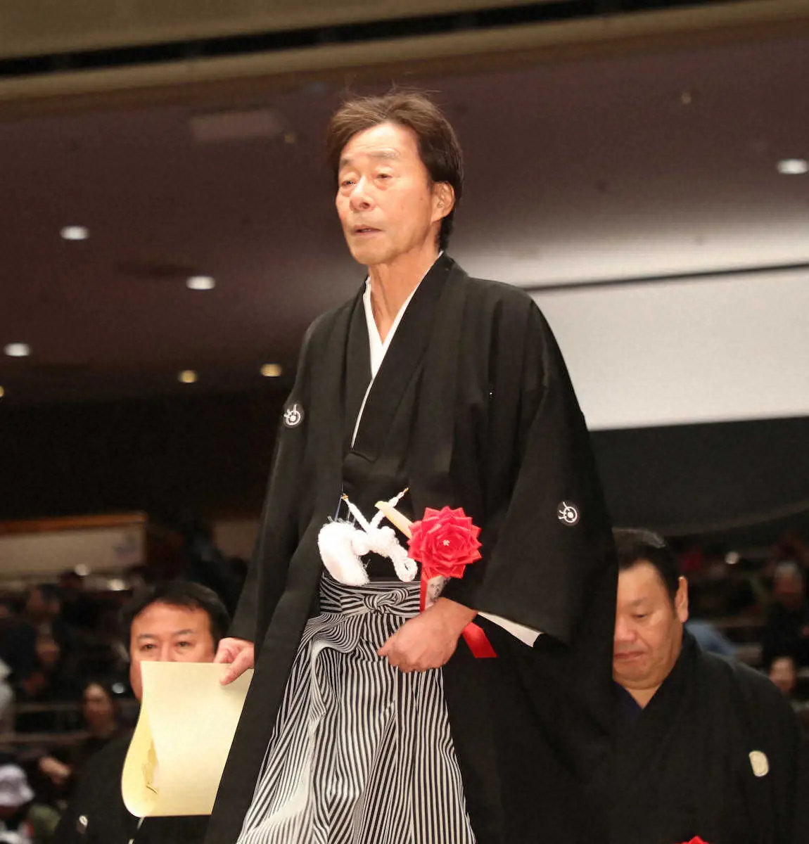 【画像・写真】昨年2月の大相撲トーナメント表彰式に出席した、フジテレビの港浩一社長（当時）