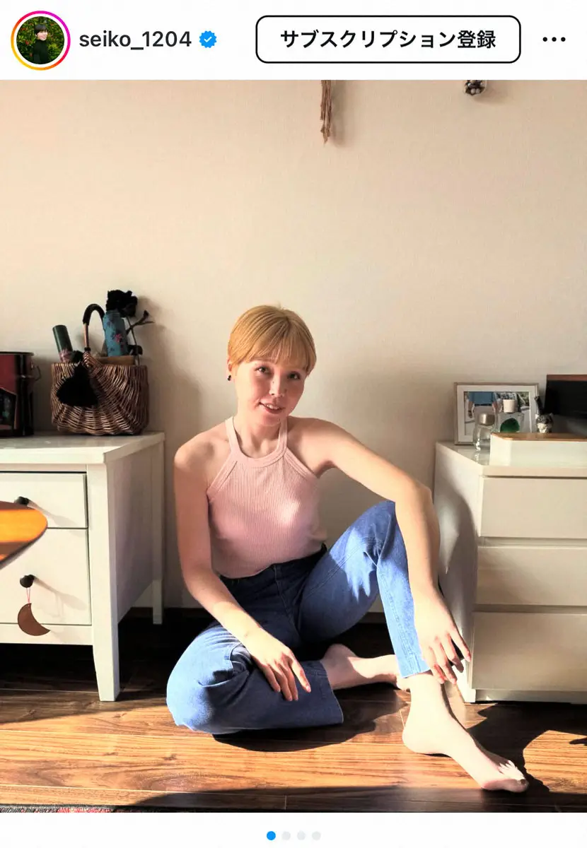 【画像・写真】誠子　イメージガラリ！金髪ショートヘアに「フランス人みたい」「どこのモデルさんですか？」の声