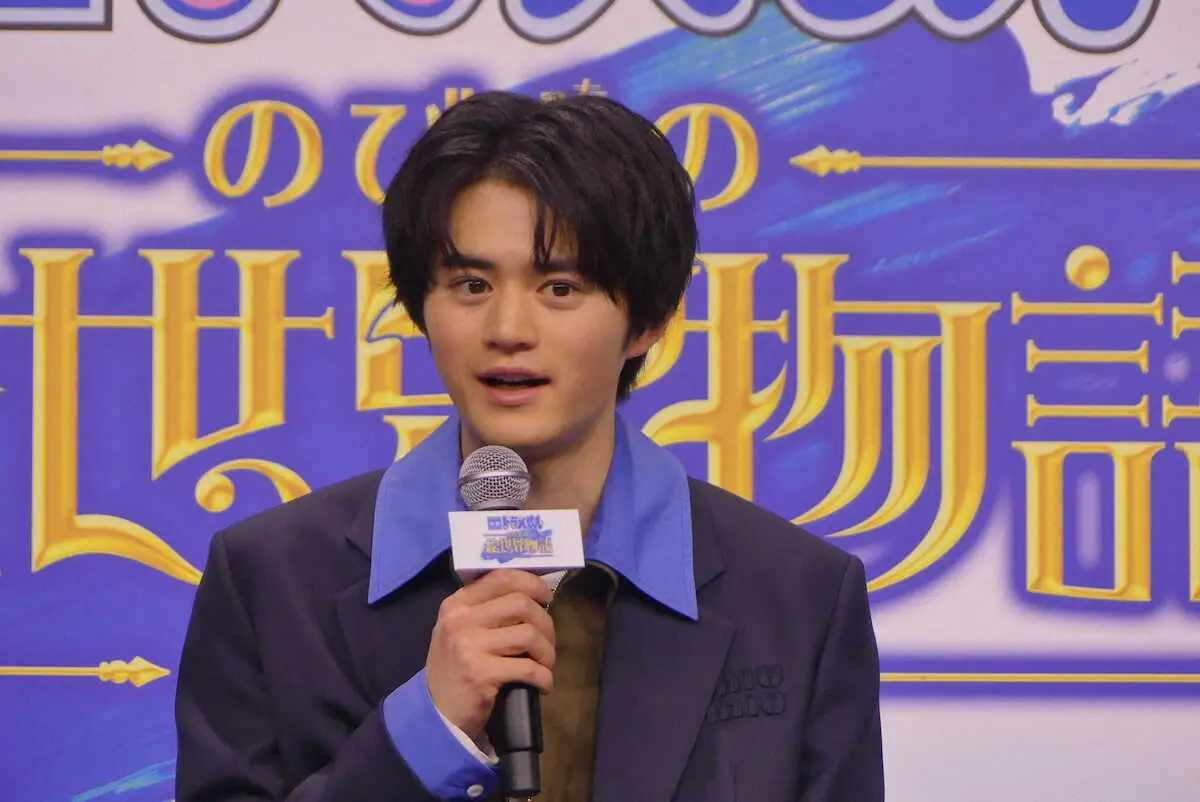 【画像・写真】鈴鹿央士　ドラえもんの世界…楽しみ　ゲスト声優務める映画「ドラえもん…」完成報告会